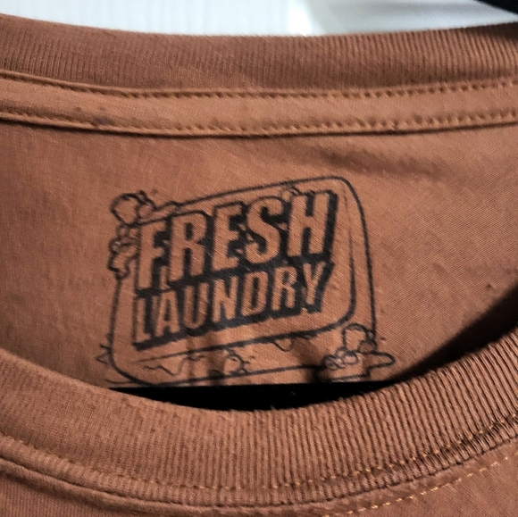 Fresh Laundry Brand Mens Brown Teddy Bear Graphic T-Shirt Size XL - Picture 3 of 4